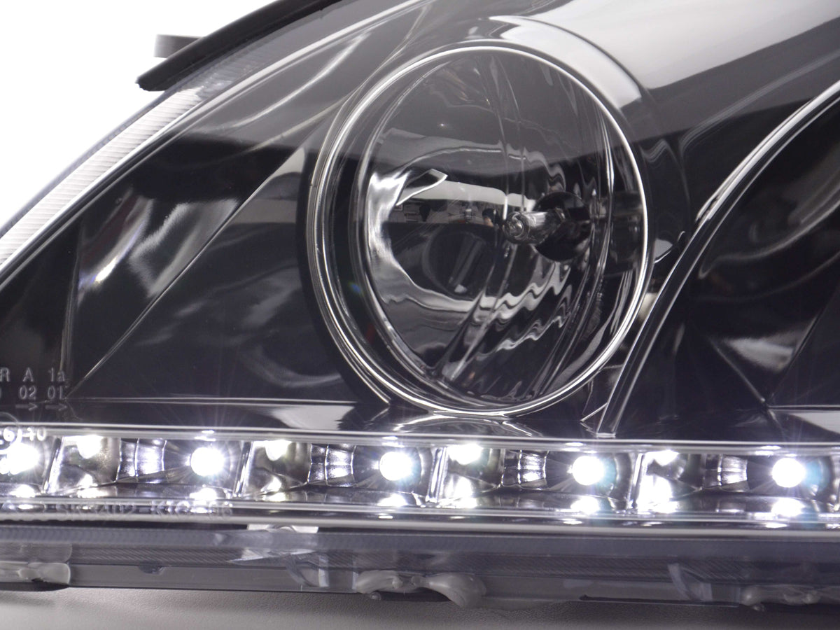 Scheinwerfer Set Daylight LED TFL-Optik Kia cee'd 5-trg. Typ ED 06-09 chrom Scheinwerfer Set Daylight LED TFL-Optik Kia cee'd 5-trg. Typ ED 06-09 chrom